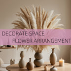 Pampas Grass Bunny Tails Dried Flower Bouquet 125/250pcs, Bohemian Natural Dried Floral Decor for Home, Wedding, Boho Centerpiece, Vase Filler & Farmhouse Arrangement