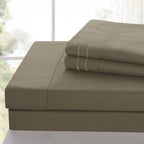 Brushed Microfiber Bed Sheet Set 6 Piece with Embroidered Pillowcases - Hotel Luxury Deep Pocket 16 Inch, Soft Breathable All Season, 24 Colors, Twin Twin XL Full Queen King Cal King
