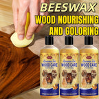 Beeswax Wood Restoration Cream 3pcs Professional Grade | Scratch Repair & Care Polish for Solid Wood Furniture Floors Countertops Doors Windows, Restores Shine Lasting Fragrance