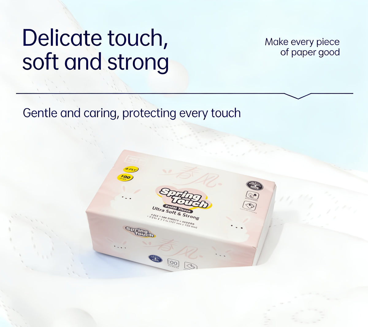 Ultrasoft 4-Ply Facial Tissues 12-Pack 400 Sheets Each - Unbleached, No Dyes, Lint-Free & Absorbent, Thick & Strong for Face Cleaning, Daily Use & Napkin Replacement