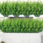 UV-Resistant Artificial Boston Ferns Bulk Set 20pcs – Faux Outdoor Fern Plants for Home, Office, Garden, Patio & Yard Decor, Realistic Lifelike Plastic Greenery