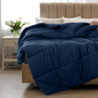All Season Comforter with Corner Tabs & Box Stitching – Soft Fluffy Lightweight Hotel-Quality Duvet Insert for Twin Queen King, Breathable Year-Round Bedding