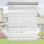 Cordless Zebra Blinds Day Night Dual Layer Window Shades for Home & Office – Free Stop Light Control, Easy Install, 4 Colors & Custom Widths