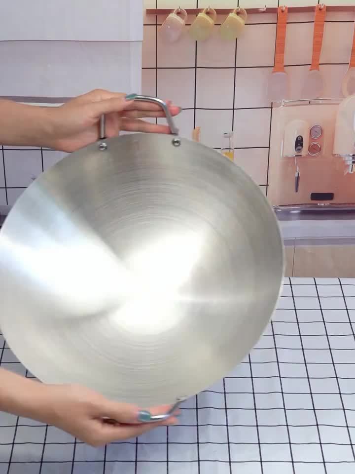 Heavy-Duty Stainless Steel Wok – Non-Stick Stir-Fry Pan with Ergonomic Handle | Gas, Induction & Electric Compatible | Multiple Sizes | Easy to Clean
