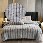 Faux Rabbit Fur Throw Blanket – Double Layer, Thick & Warm, Fluffy Luxury Blanket in Gradient Colors | 3 Sizes: 40x60, 60x80 & 90x108 Inch | Cozy for Sofa, Bedroom & Living Room | Perfect Winter Gift