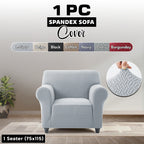 Stretch Spandex Sofa Cover 1 2 3 Seater Elastic Couch Slipcover Anti-Scratch Pet-Friendly Machine Washable Furniture Protector Holiday Gift