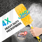 Duster Refills 120/59-Count Compatible with Swiffer Duster 360° Electrostatic Disposable Replacement Heads for Ceiling Fans Blinds Furniture Multi-Surface Unscented Home Cleaning