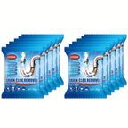 Drain Unblocker Powder Sachets 18 or 24-Pack – Powerful Blockage Removal, Dissolves Grease & Food Residue, Easy to Use, Prevents Clogging in Kitchen & Bathroom Drains