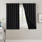 Blackout Curtains 2 Panels 100% Room Darkening 96 Inch Long – Triple Weave Thermal Insulated Back Tab & Rod Pocket Window Drapes for Bedroom & Living Room