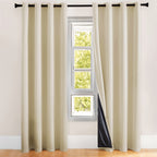 Thermal Insulated Blackout Curtains 2 Panels – 100% Room Darkening Soft Thick Drapes for Bedroom Living Room Office, Modern Window Curtains Easy Care, 3 Sizes 52x63 52x84 52x95 Inches