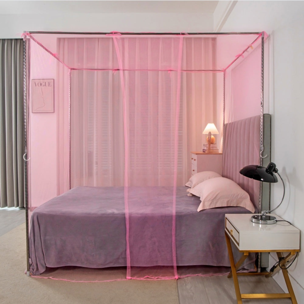 4-Corner Bed Canopy Mosquito Net – Bedroom & Camping | M / L / XL / 2XL