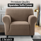 Plush Thick Spandex Sofa Cover Elastic Bottom – Soft Stretchable Couch Slipcover, Non-Slip, Machine Washable, 6 Colors, 2/3 Seater, Living Room Apartment Office Home Decor