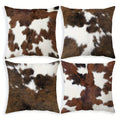 Animal Fur Print Throw Pillowcases – Pack of 4, Decorative Pillow Covers for Living Room, Office & Farmhouse