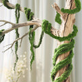 Artificial Moss Vine Decorative Greenery – 5ft 10ft 16ft Fake Vines for Wall Decoration, Wedding Backdrop, Fence, Garden, Christmas & Party Decor