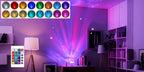 Aurora Galaxy Projector Night Light 16-Color LED USB Powered with Remote Control - Northern Lights Projector Dimmable Bedroom Ambience Lamp Cube Design for Room Decor Sleep Aid, 1-2 Pack