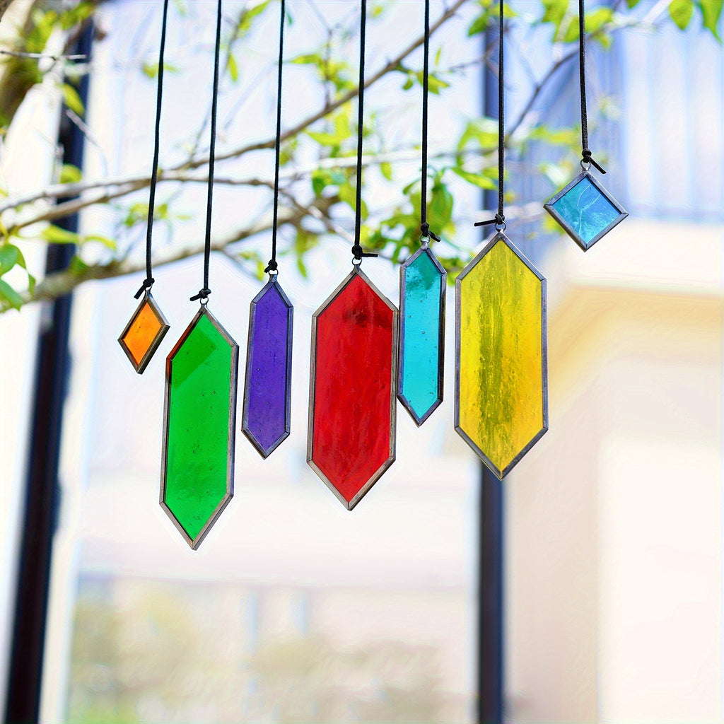 Rainbow Suncatcher Crystal Glass Sun Catcher Pendant – Hanging Window Prism Ornament for Home Garden Decoration, Wedding Party Decor & Housewarming Gift