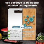 Stainless Steel Cutting Board Set 3 Piece - Dual-Sided SUS304 Metal Chopping Boards Non-Stick Rust-Resistant BPA-Free Portable for Kitchen Camping Picnic, Meat Fruit Vegetables