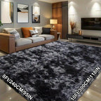 Soft Plush Tie-Dye Area Rug – Non-Slip, Washable Large Rectangle Mat | 8 Sizes