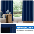 100% Blackout Curtains Rod Pocket 4 Panels - Thermal Insulated Energy Saving Drapes for Bedroom Living Room, 38" & 52" Wide 54"–108" Long, 7 Colors