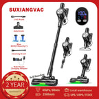 45KPA Cordless Vacuum Cleaner 8-in-1 Lightweight Stick Vacuum Green Light Anti-Tangle Floor Brush for Carpet Pet Hair Tile Hardwood 4 Colors