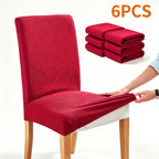 Dining Chair Covers 4/6pcs Set Washable Pet Friendly Dirt & Wear Resistant – Versatile Stretch Slipcovers for Home & Restaurant Seating, 12 Colors