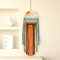 Bohemian Woven Wall Hanging Tapestry Sunrise Sunset Design Boho Wall Decor for Living Room Bedroom Wedding Valentine's Day Thanksgiving Home Decor Woven Tapestry Wall Art Aesthetic Room Decor Gift