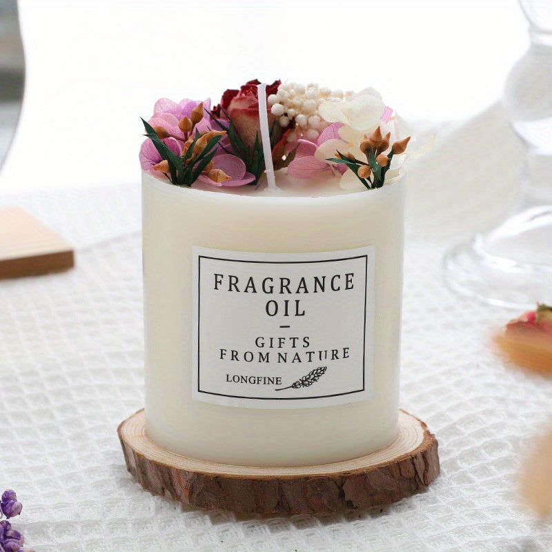 Scented Candles Gift Set for Women 8oz Eternal Flower Home Fragrance Candle – Gardenia Lavender Birthday Valentine Anniversary Christmas Gift
