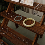3/4/5-Tier Wooden Display Stand – Vintage Rustic Multi-Purpose Vertical Shelf for Home, Store, Bakery & Events | Jewelry, Dessert & Cupcake Display Rack