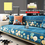 Bohemian Chenille Sofa Cover Tree Embroidery Print Thick Non-Slip Pet Friendly One-Piece Couch Protector Armchair Loveseat 3 4 Seater