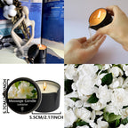 2-in-1 Soy Wax Massage Oil Candle Essential Oil Scented Warm Moisturizing Body Lotion Luxury Spa Candle Gift Set for Women Nail Salon Pedicure Wedding Christmas Valentine 1pc 2pc 6pc 17 Scents