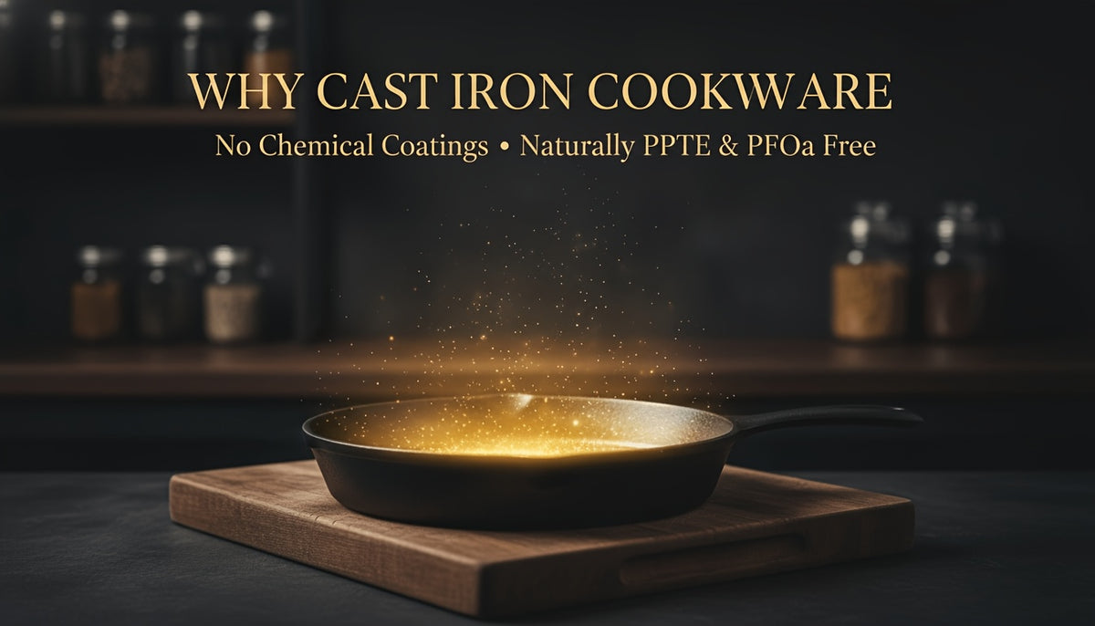 Pre-Seasoned Cast Iron Skillet Set 6” 8” 10” Heavy-Duty Pan for Frying Sauté Cooking & Pizza – Professional Restaurant Quality Cookware