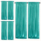 Sequin Backdrop Curtains – Glitter Party & Wedding Background Panels, 2ft×8ft per Panel, 4/6/8 Panel Sets, 29 Colors for Birthday, Stage, Bridal & Event Decor