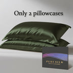 100% Mulberry Silk Pillowcase – Premium Silk Pillow Cover for Hair & Skin Care, Soft Smooth Cooling Breathable with Hidden Zipper, Luxury Sleep Bedding Standard Queen King Size