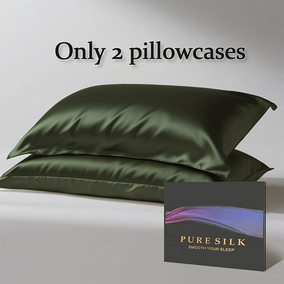 100% Mulberry Silk Pillowcase – Premium Silk Pillow Cover for Hair & Skin Care, Soft Smooth Cooling Breathable with Hidden Zipper, Luxury Sleep Bedding Standard Queen King Size