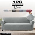Stretch Spandex Sofa Cover 1 2 3 Seater Elastic Couch Slipcover Anti-Scratch Pet-Friendly Machine Washable Furniture Protector Holiday Gift