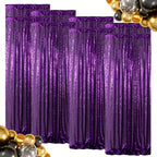 Sequin Backdrop Curtains – Glitter Party & Wedding Background Panels, 2ft×8ft per Panel, 4/6/8 Panel Sets, 29 Colors for Birthday, Stage, Bridal & Event Decor