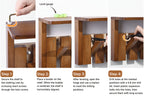 Wall Mounted Coat Rack Foldable Hooks Solid Rubberwood 6 or 8 Hooks 22 lbs Capacity Floating Shelf Dual Installation Drilling or Adhesive for Entryway Bedroom Bathroom Living Room