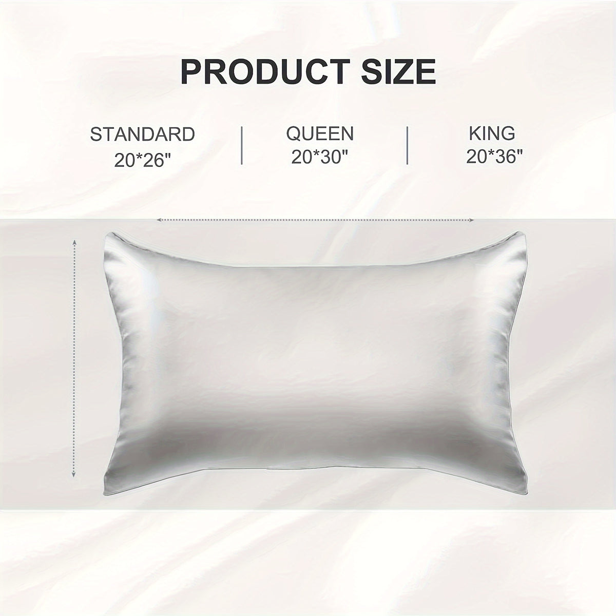 Mulberry Silk Pillowcases 2pcs - 600 Thread Count Solid Color Cooling Pillow Covers with Hidden Zipper for Hair and Skin Care Bedroom Sofa Machine Washable