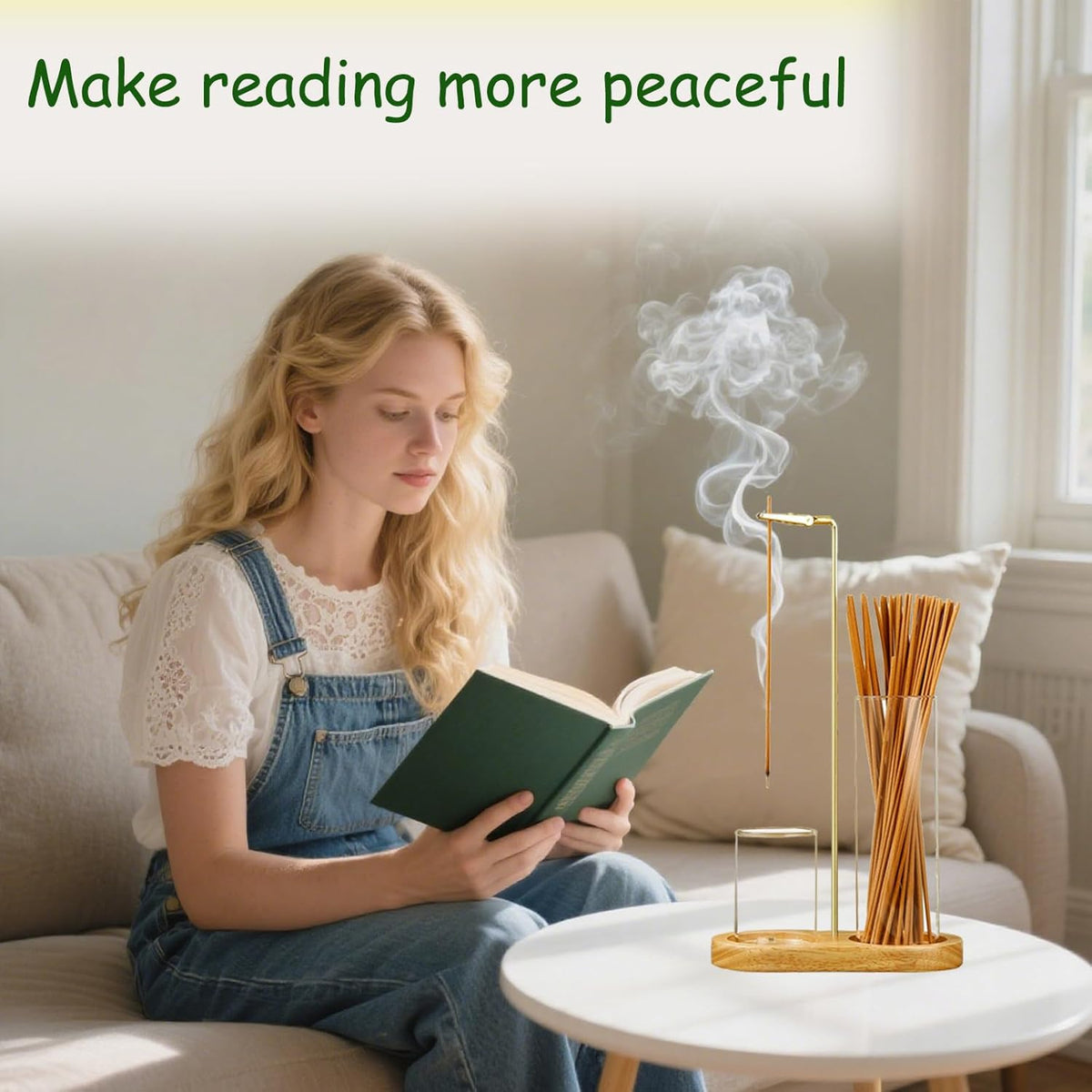 4-Piece Minimalist Glass Incense Holder Set with Wooden Base – Transparent Zen Style Ash Catcher for Yoga, Meditation & Home Decor