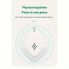 Portable Ultrasonic Mosquito Repellent USB Rechargeable - Soundwave Insect Repeller for Mosquitoes Fleas Ticks Camping Picnic Sports Home Indoor Outdoor Pest Control Device