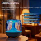Cool Mist Humidifier Essential Oil Diffuser 21.98oz Large Capacity with Color Night Light USB Portable Bedroom Humidifier
