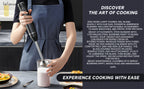 400W Immersion Hand Blender Stick Mixer with 304 Stainless Steel Blades, 2 Speeds & Turbo Mode, Detachable Base – 5-in-1 Set Available, Perfect for Soups, Smoothies, Purees & Baby Food