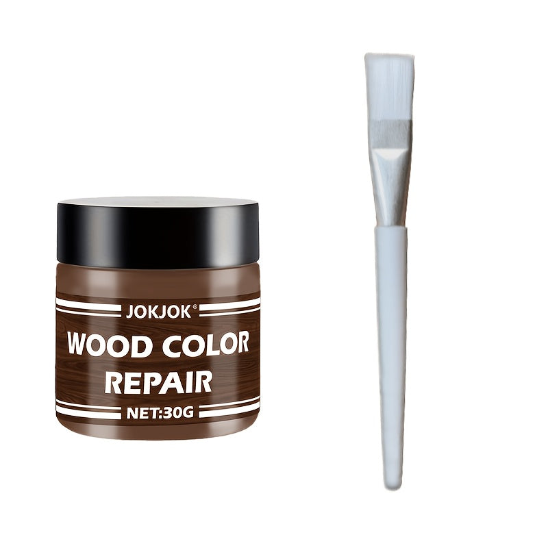 Color-Matching Wood Scratch Repair Paste – Crack & Gouge Filler for Furniture, Doors, Cabinets, Tables, Chairs & Hardwood Floors, Restores Surface Color & Finish, Easy No-Sand Application