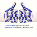 Silicone Oven Mitts with Fingers Non-Slip Heat Resistant Cooking Gloves for Kitchen Baking & Grilling – Knit Polyester Blend BBQ Mitt Set (2-Pack & 4-Pack)