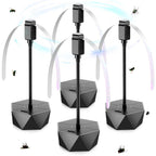 Holographic Blade Table Fly Fan – Silent 360° Rotating Fly Repellent Fan for Outdoor & Indoor Use | Picnics, BBQ, Parties, Restaurants & Kitchens | 2-Pack or 4-Pack