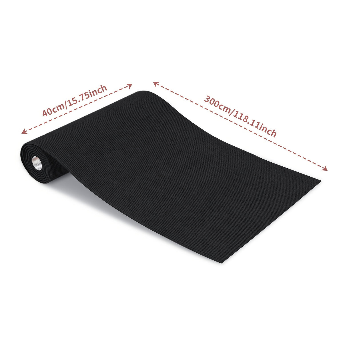 Non-Slip Hallway Runner Rug Self-Adhesive TPR Backing Ultra-Thin 0.4mm 5 Colors 6 Sizes for Kitchen Bedroom Living Room Entryway Hardwood Floors