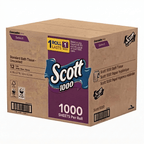 Toilet Paper Bulk 12 Rolls 1000 Sheets Per Roll 1-Ply Individually Wrapped Septic Safe Standard Bathroom Tissue for Home Office School Restroom Soft Absorbent White
