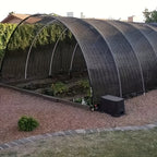 UV Block Shade Net 13x20ft 40-50% UV Block Black Olefin Fabric Heat Reduction Mesh for Plant Protection Greenhouse Garden Cover with 25 Cable Ties