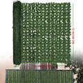 UV Resistant Artificial Ivy Privacy Fence Screen Faux Hedge Wall Panels Fake Ivy Vine Leaf Green Backdrop for Outdoor Garden Patio Balcony Backyard Indoor Decor Multiple Sizes