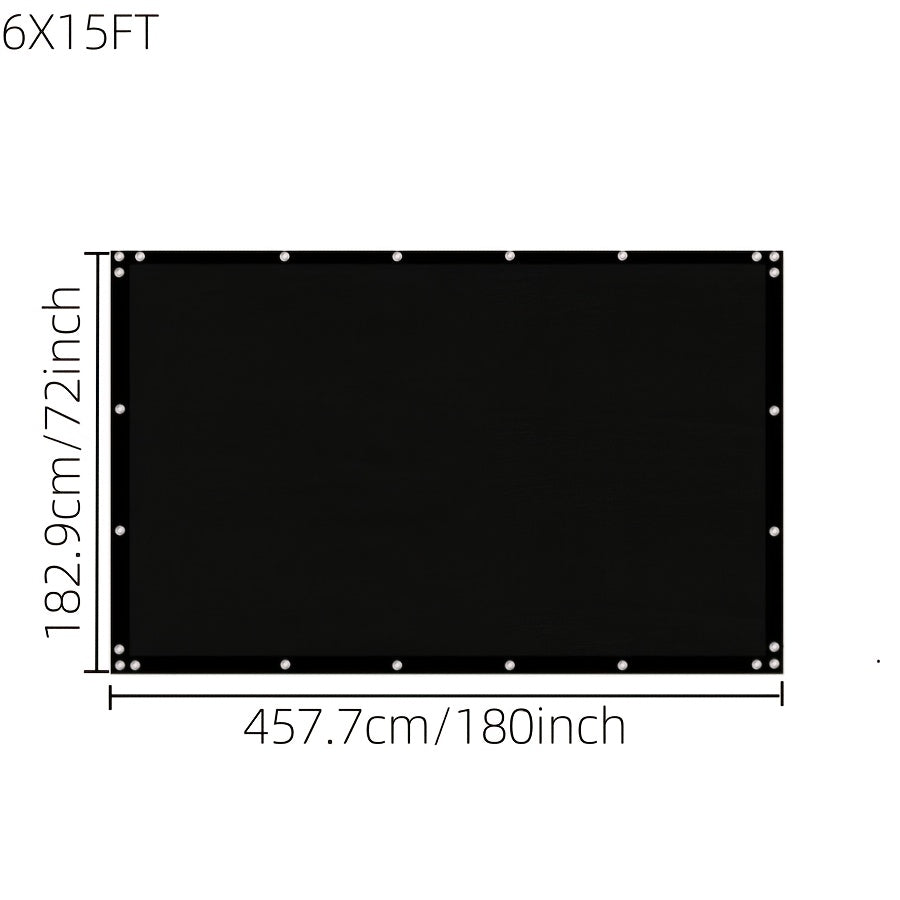 Fence Privacy Screen Multi-Size Heavy Duty HDPE Outdoor Shade Cloth with Cable Zip Ties – 4 5 6 7 8 ft Wide, 15–50 ft Long, Black